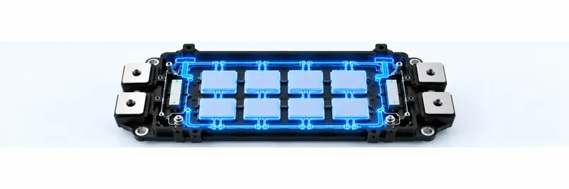 Symmetric parallel chip current sharing