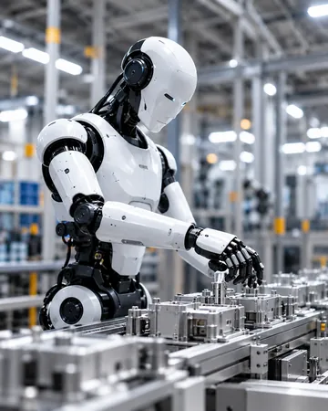 Robot in an industrial facility