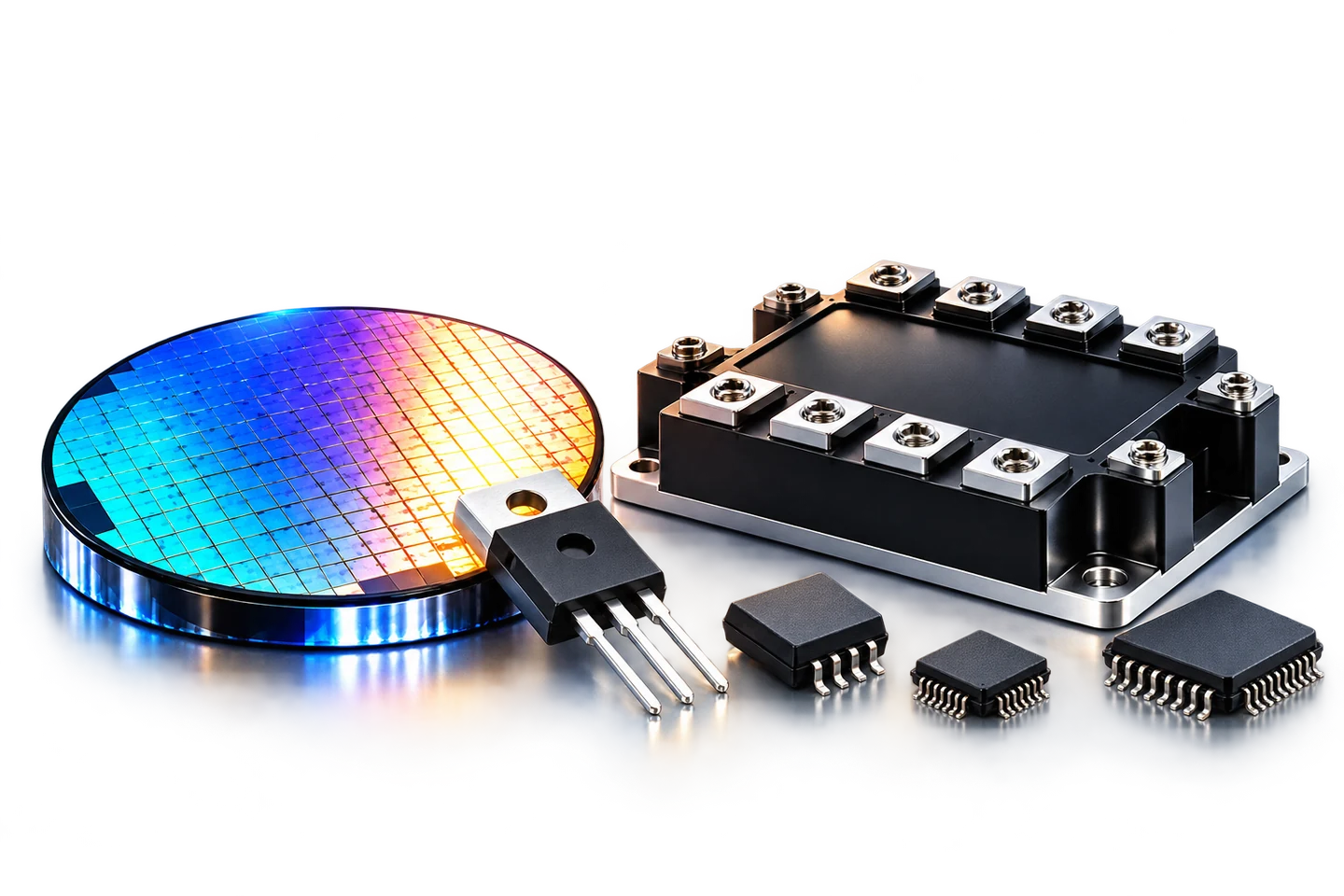 Wafer, power module and power semiconductor portfolio