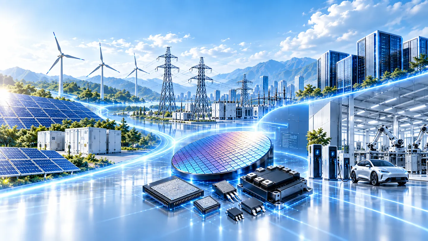 Energy flow from renewables to semiconductors and electric vehicles