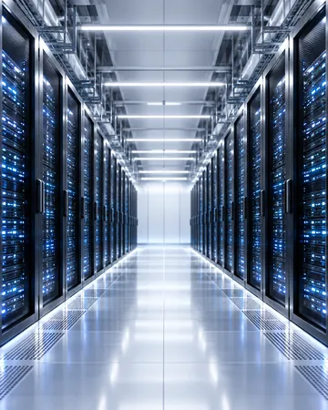 AI data center server hall